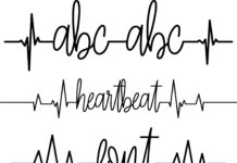 HeartBeat Font Poster 1