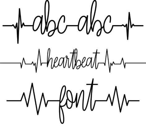 HeartBeat Font Poster 1
