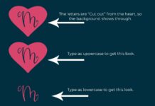 Heartly Monogram Font Poster 1