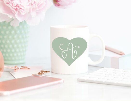 Heartly Monogram Font Poster 4