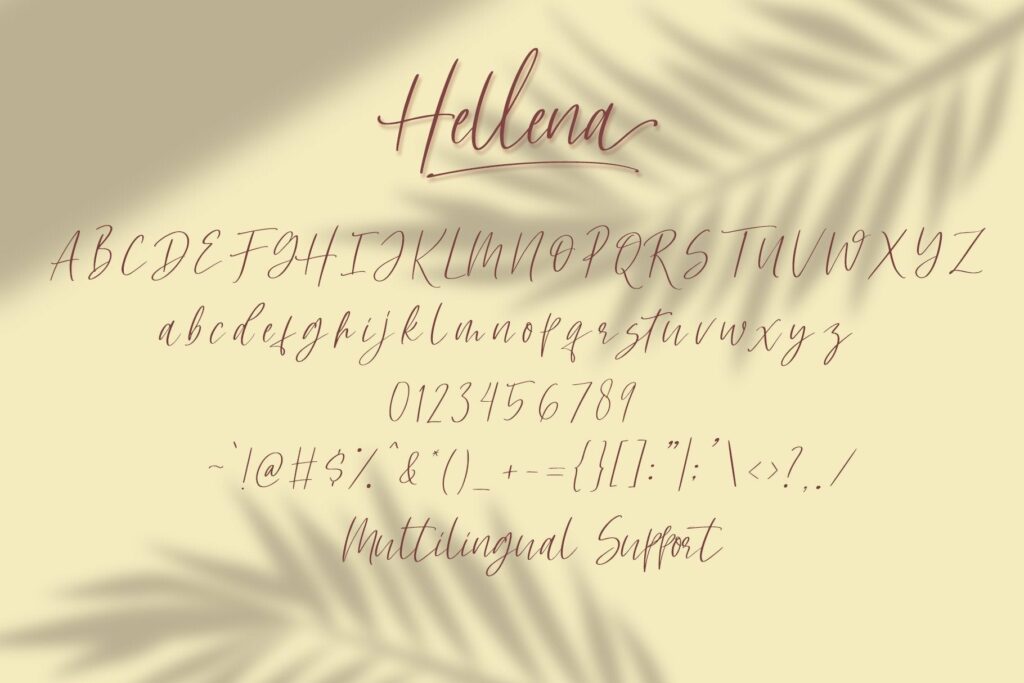 Hellena - Handwritten Script Font Poster 9