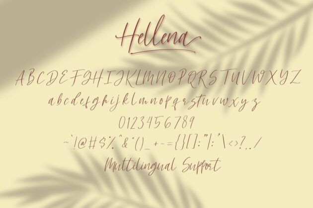 Hellena - Handwritten Script Font Poster 9