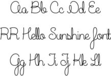 Hello Sunshine Font Poster 1