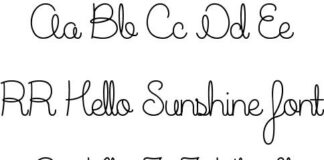 Hello Sunshine Font Poster 1