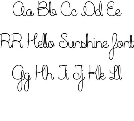 Hello Sunshine Font Poster 1