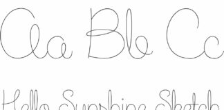 Hello Sunshine - Sketch Font Poster 1