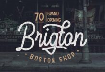Hesland - Vintage Script Font Poster 1