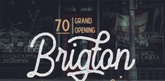 Hesland - Vintage Script Font Poster 1