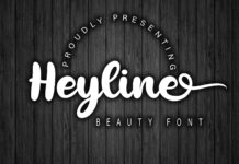 Heyline Beauty Bold Script Poster 1