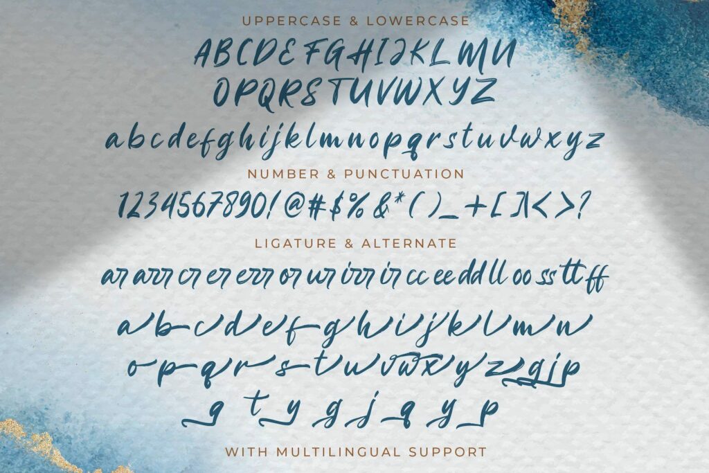 Higuey Matteo - Textured Brush Font Poster 10