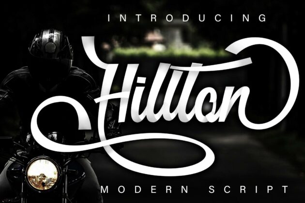Hillton Modern Script Poster 1