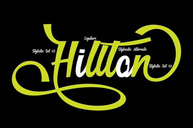 Hillton Modern Script Poster 2