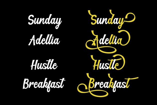 Hillton Modern Script Poster 3