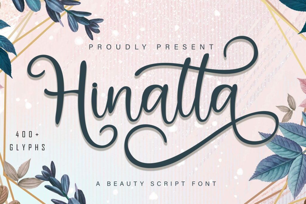 Hinatta Beauty Script Font Poster 5