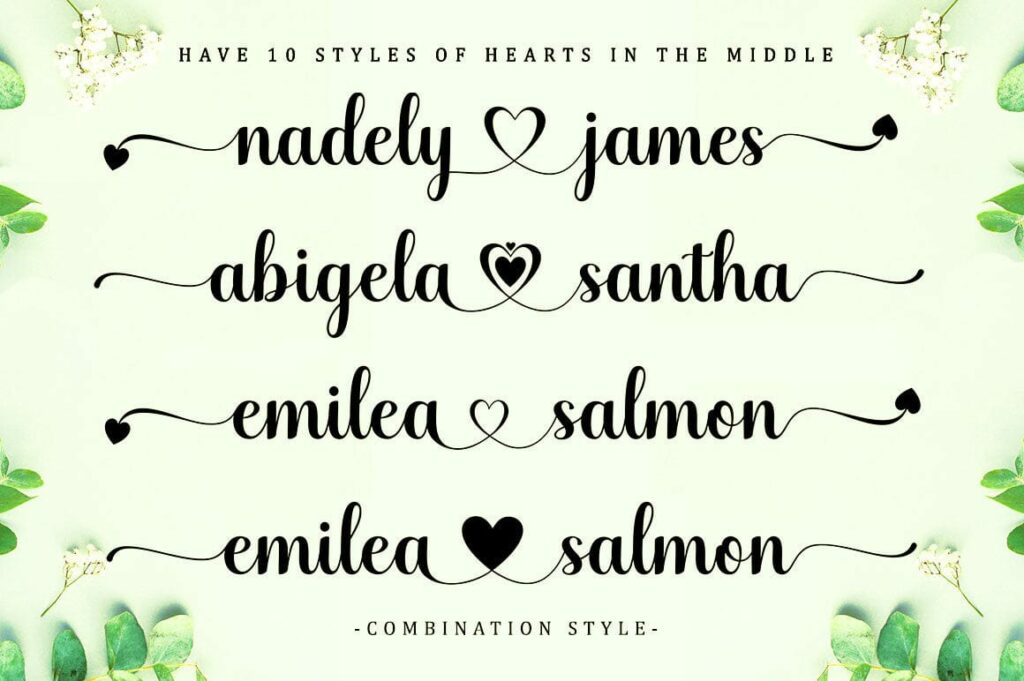 Holedan Heart Font Poster 4