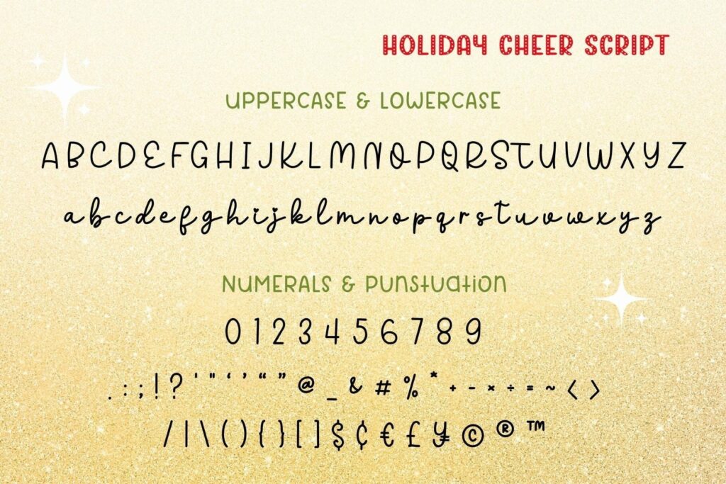 Holiday Cheer Duo Font Poster 1