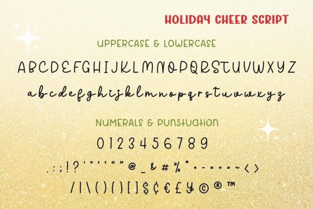 Holiday Cheer Duo Font Poster 1