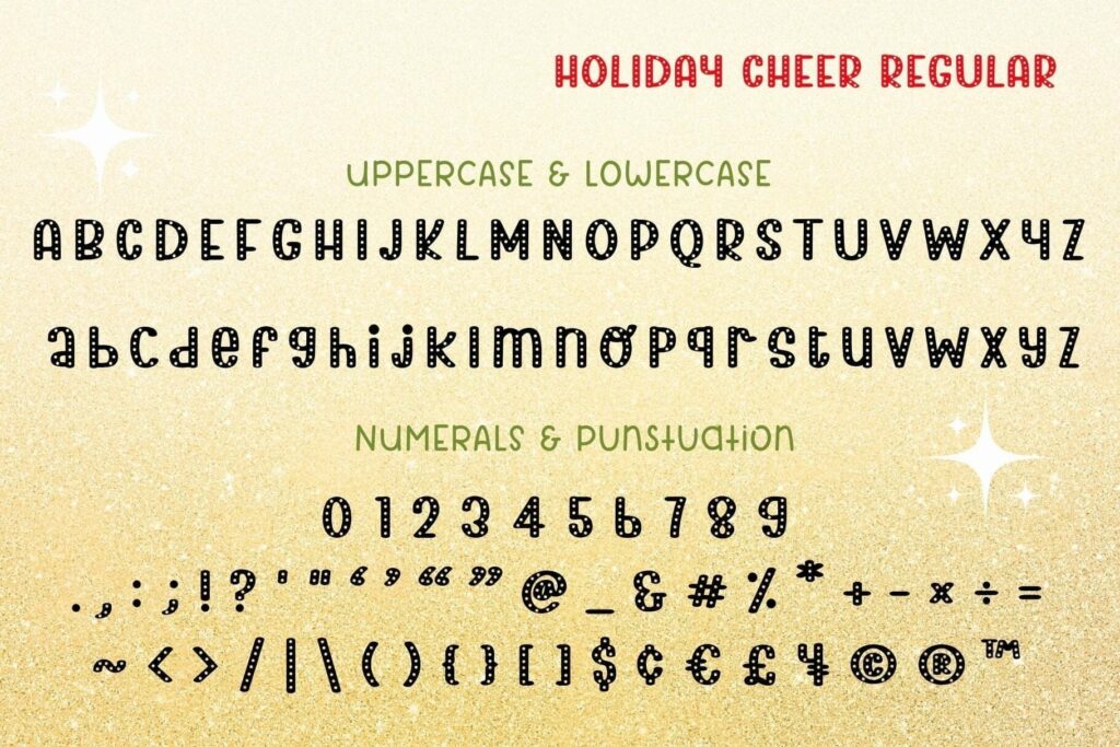 Holiday Cheer Duo Font Poster 6