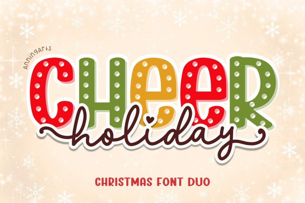 Holiday Cheer Duo Font Poster 7