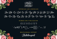 Holiday Meladine - Script Font Poster 1