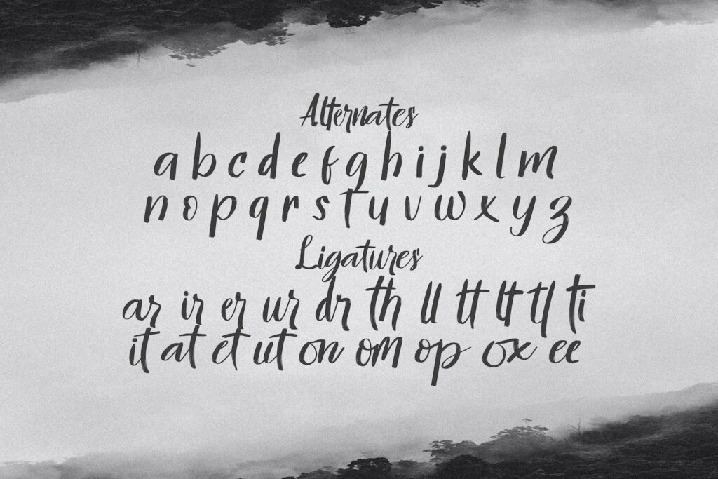 Hontizema - Handwritten Font Poster 1
