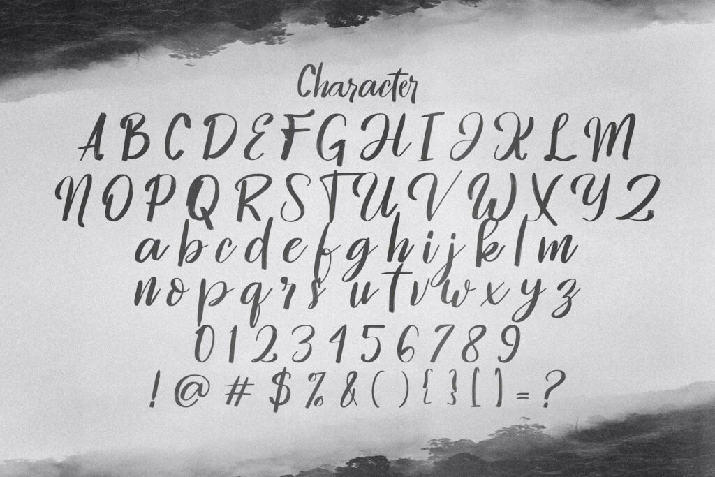 Hontizema - Handwritten Font Poster 6