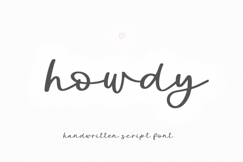 Howdy - Handwritten Script Font Poster 6