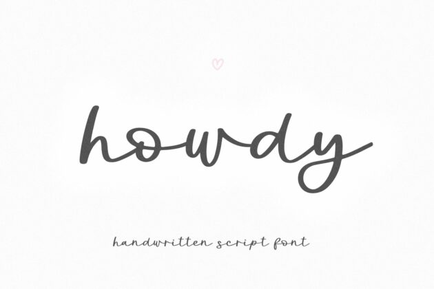 Howdy - Handwritten Script Font Poster 6