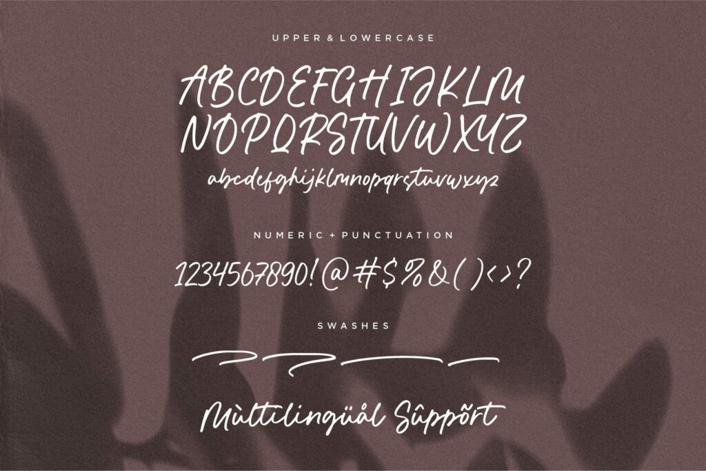 Humble Monster Modern Calligraphy Font Poster 2