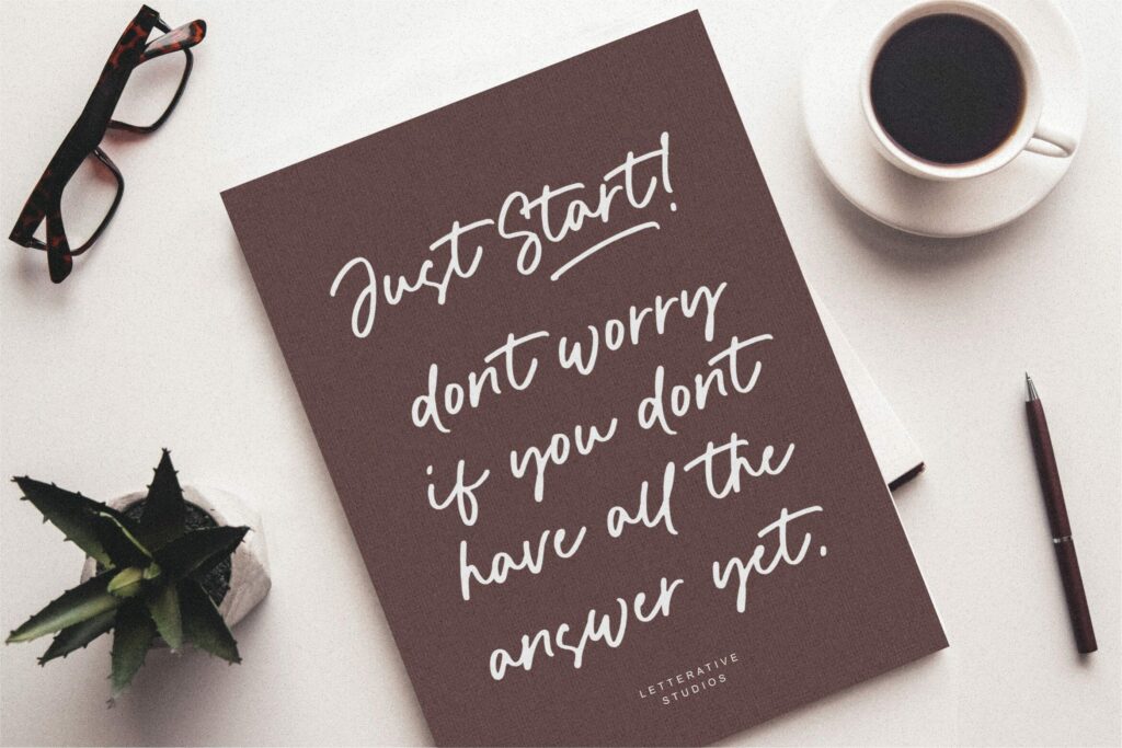 Humble Monster Modern Calligraphy Font Poster 4