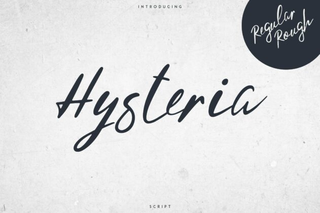 Hysteria Script - 2 styles Poster 3