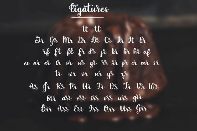 Indulgence - A handlettered script font Poster 3