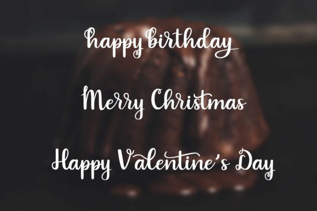 Indulgence - A handlettered script font Poster 5