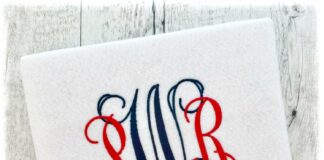 Intertwined Monogram Embroidery Fonts Machine Letters Designs - Intertwined Monogram Design - BX Monogram Fonts - 10 Sizes Poster 1