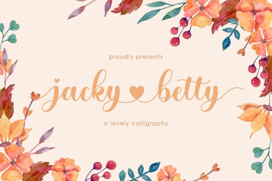 jacky betty | Lovely Calligraphy Poster 4