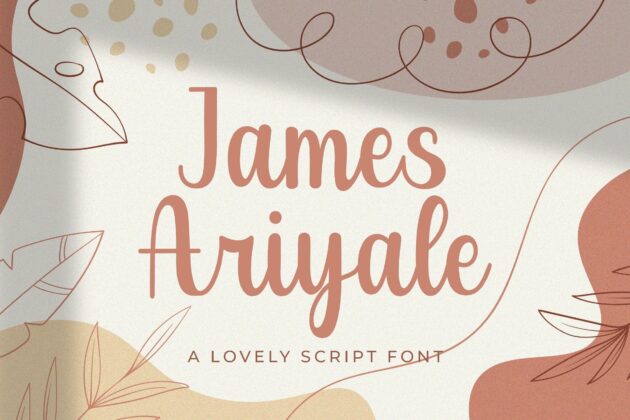 James Ariyale - Handwritten Font Poster 8