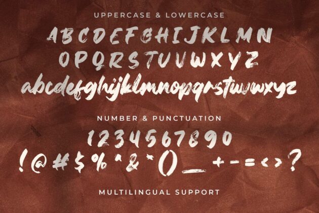 Janji Dilan - Textured Brush Font Poster 2