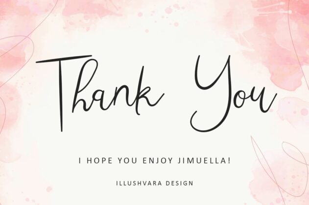 Jimuella - Modern Casual Script Poster 2