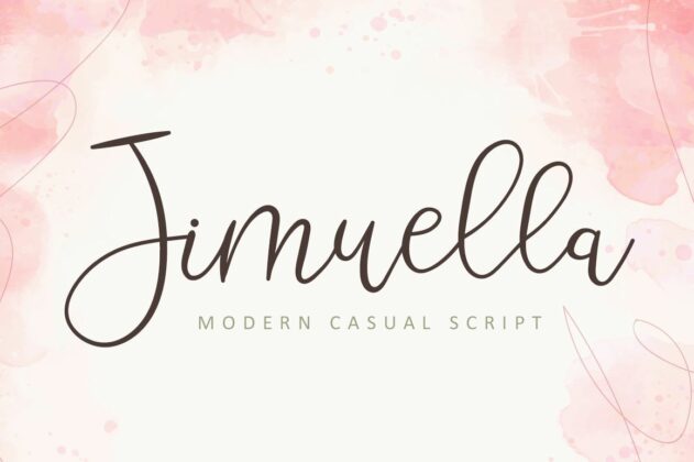 Jimuella - Modern Casual Script Poster 8