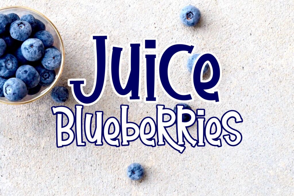Juice Blueberries Poster 2
