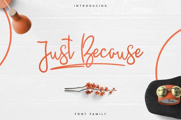JustBecause font family Poster 8