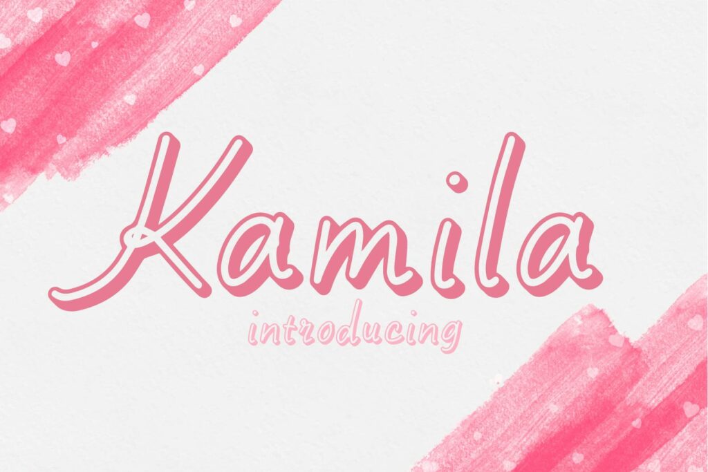 Kamila Fonts Poster 7