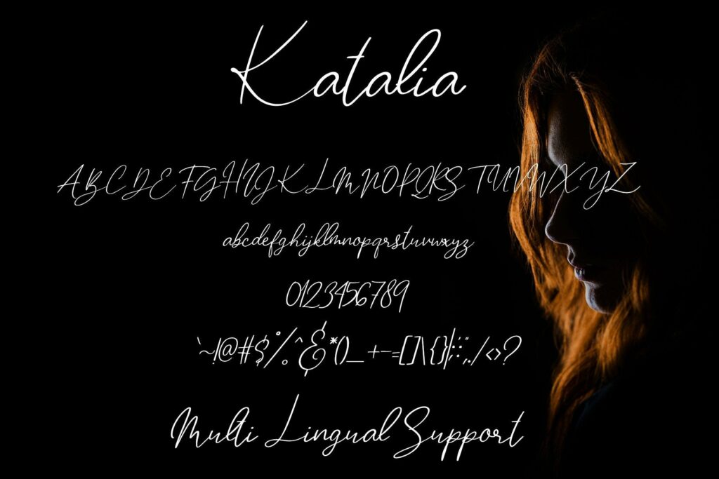Katalia Handwritten Font Poster 7
