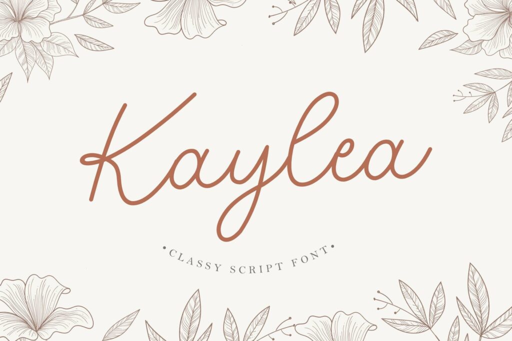 Kaylea Script Poster 3