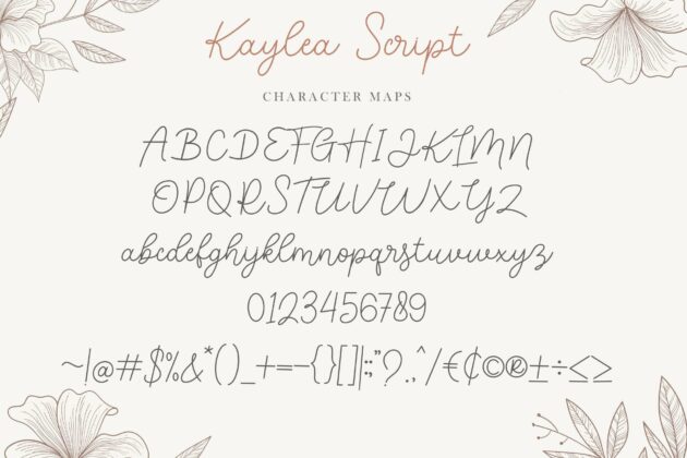 Kaylea Script Poster 4