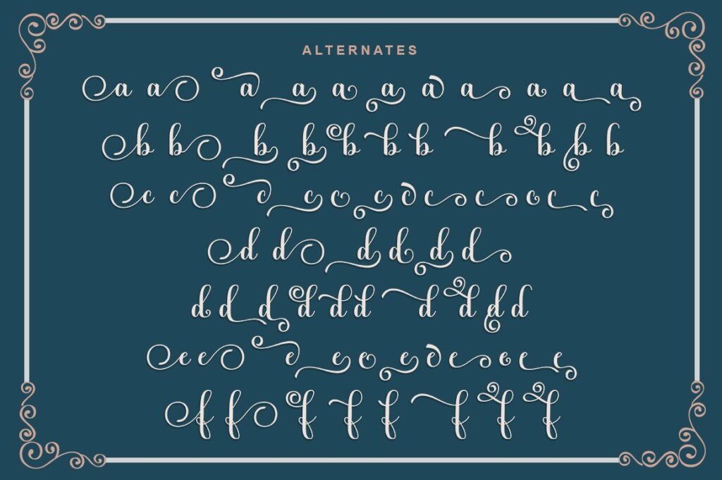 Kimberly Script | 3 Style Poster 6