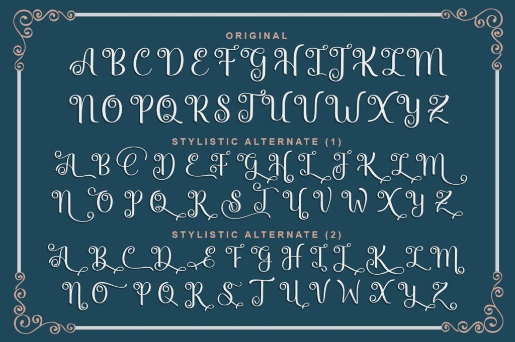 Kimberly Script | 3 Style Poster 8