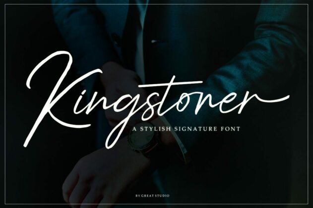Kingstoner Signature Font Poster 2
