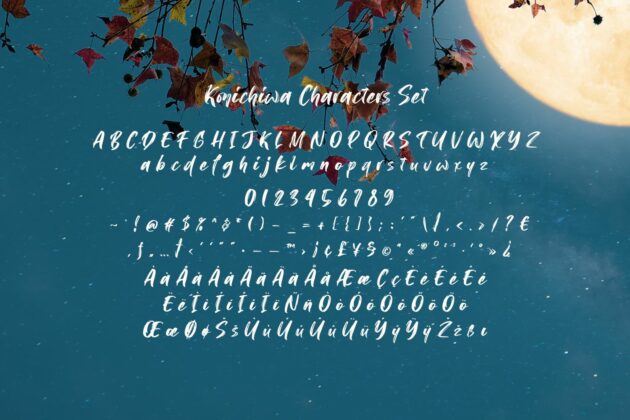 Konichiwa Brush Font Poster 1
