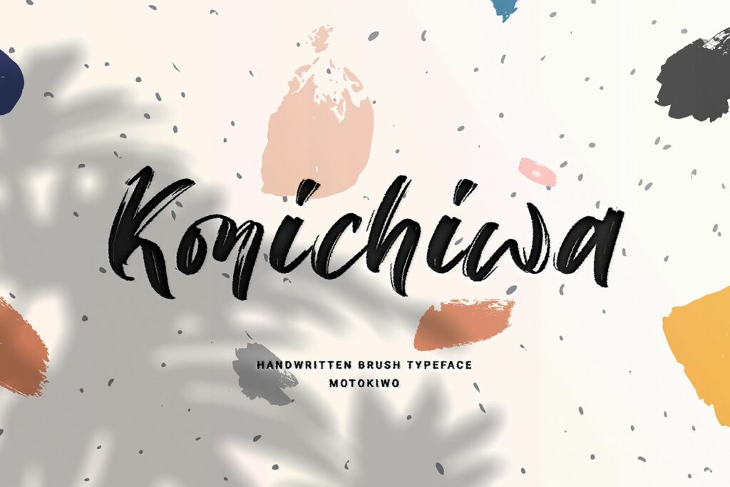 Konichiwa Brush Font Poster 9